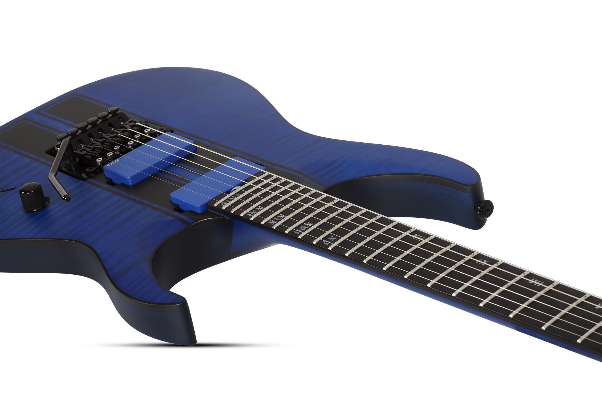 Schecter Banshee Gt Fr 2h Emg Eb - Satin Trans Blue - Guitare Électrique Forme Str - Variation 2