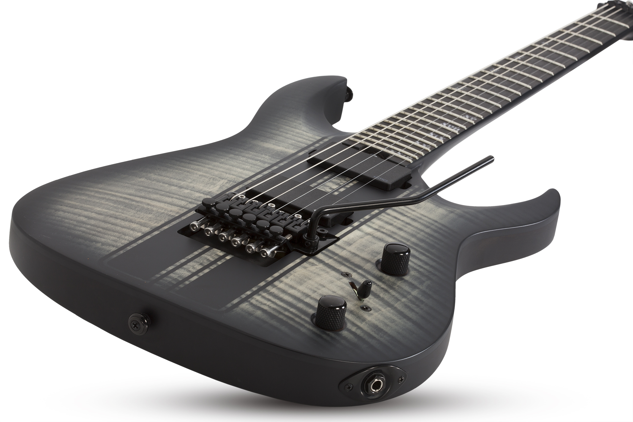 Schecter Banshee Gt Fr 2h Emg Eb - Satin Charcoal Burst - Guitare Électrique Forme Str - Variation 1