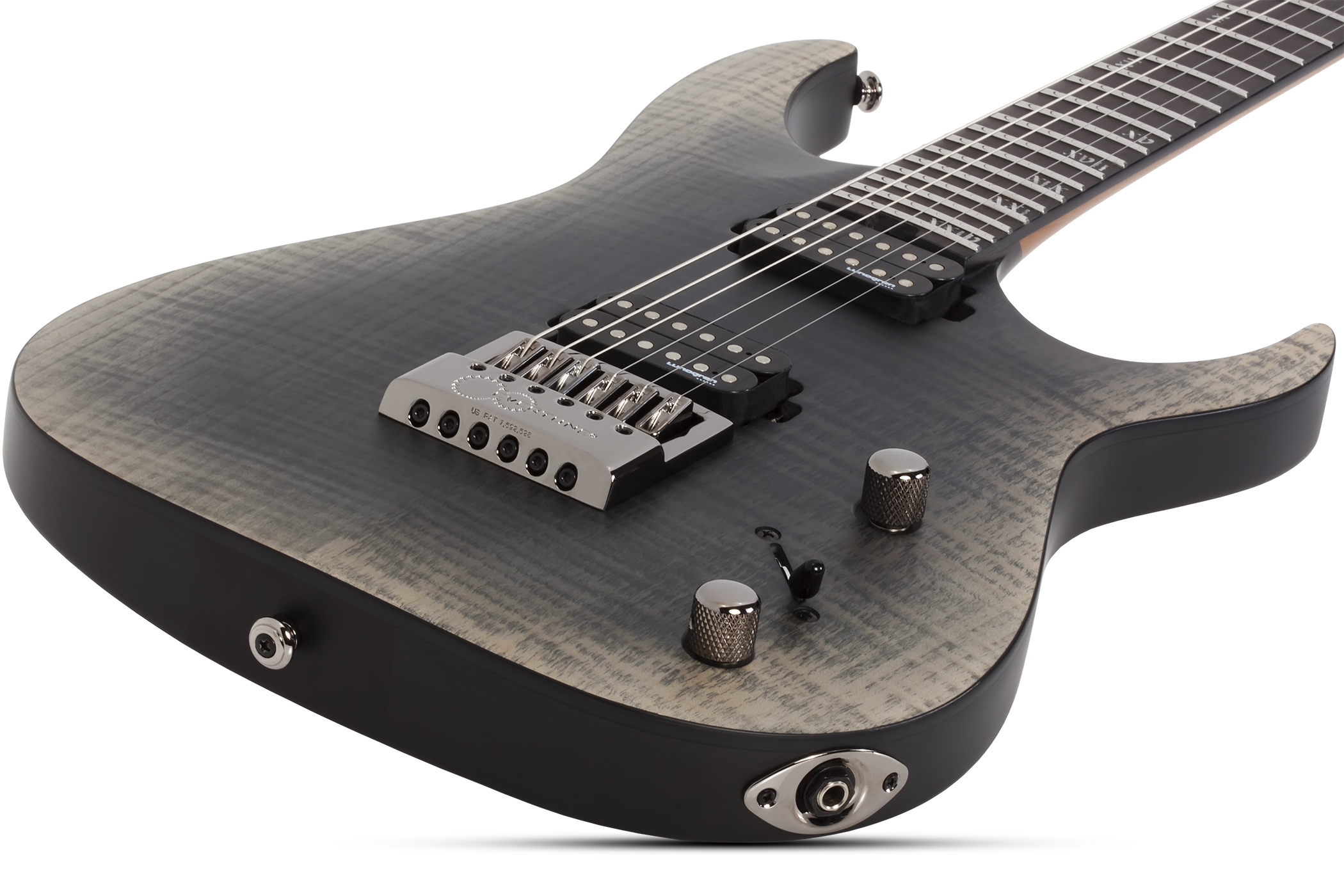 Schecter Banshee Mach-6 Evertune 2h Lundgren Ht Eb - Fallout Burst - Guitare Électrique Forme Str - Variation 1