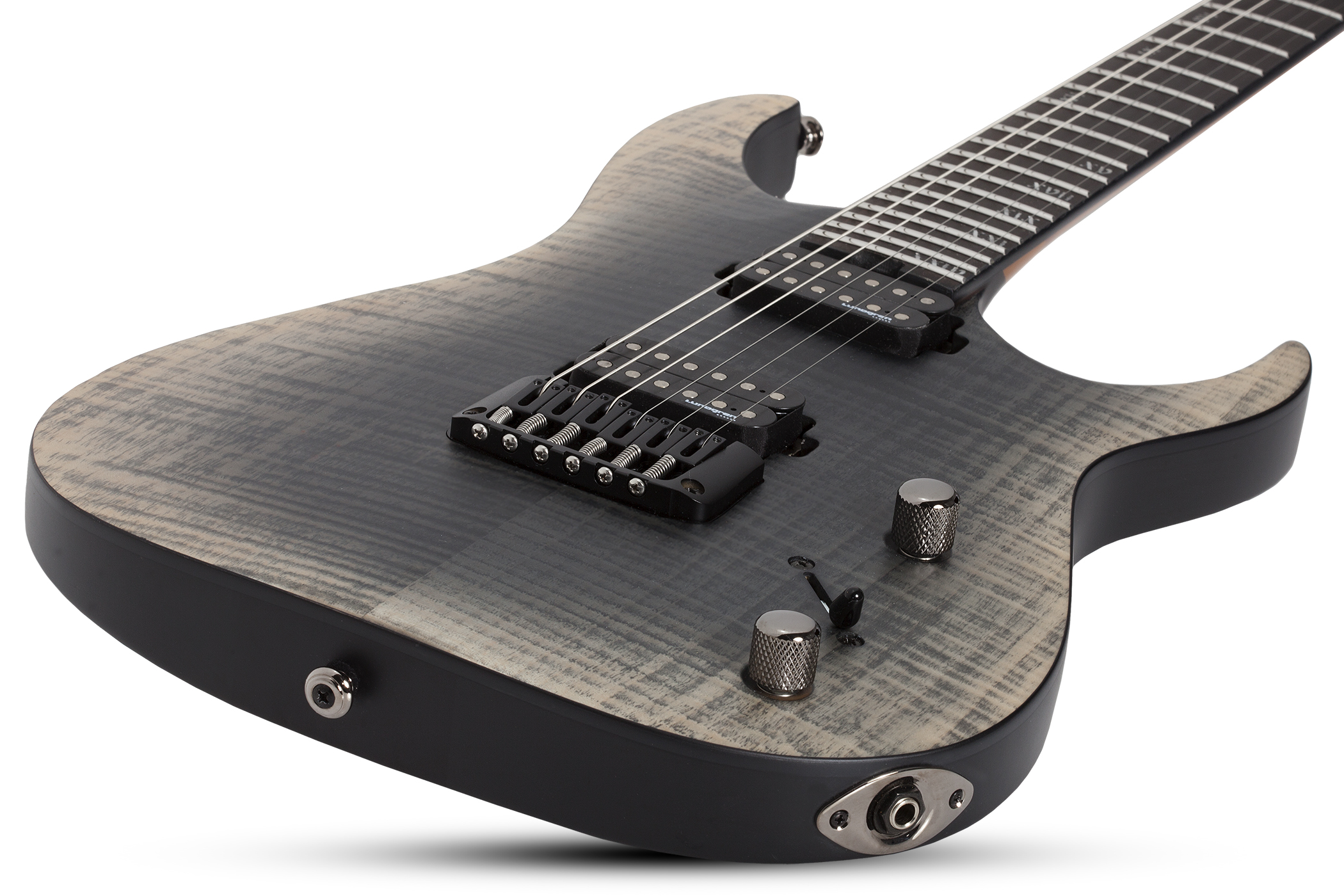 Schecter Banshee Mach-6 2h Lundgren Ht Eb - Fallout Burst - Guitare Électrique Forme Str - Variation 1