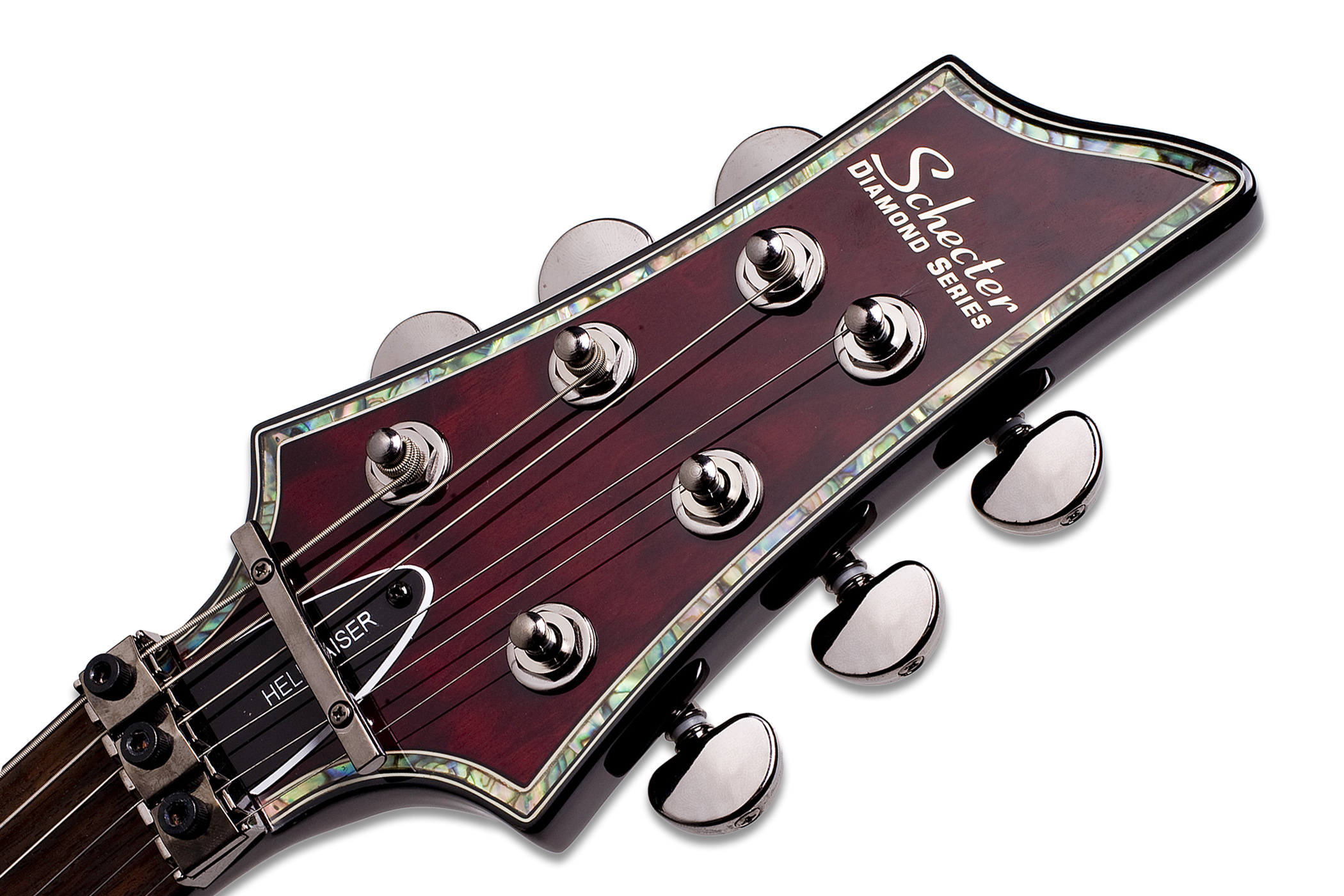 Schecter C-1 Fr Hellraiser 2h Emg Rw - Black Cherry - Guitare Électrique Forme Str - Variation 4