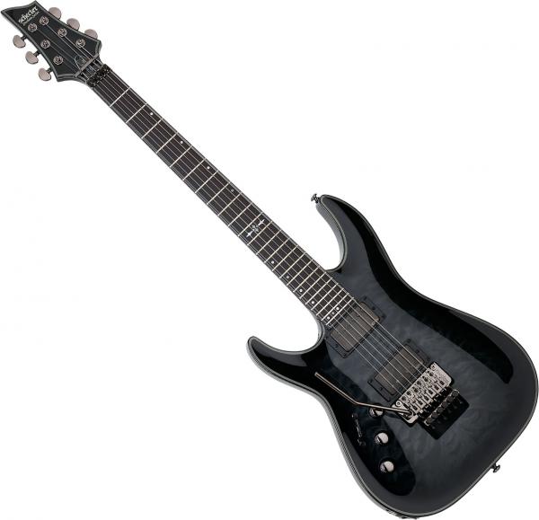 Schecter Hellraiser Hybrid C-1 FR Left Hand - trans. black burst