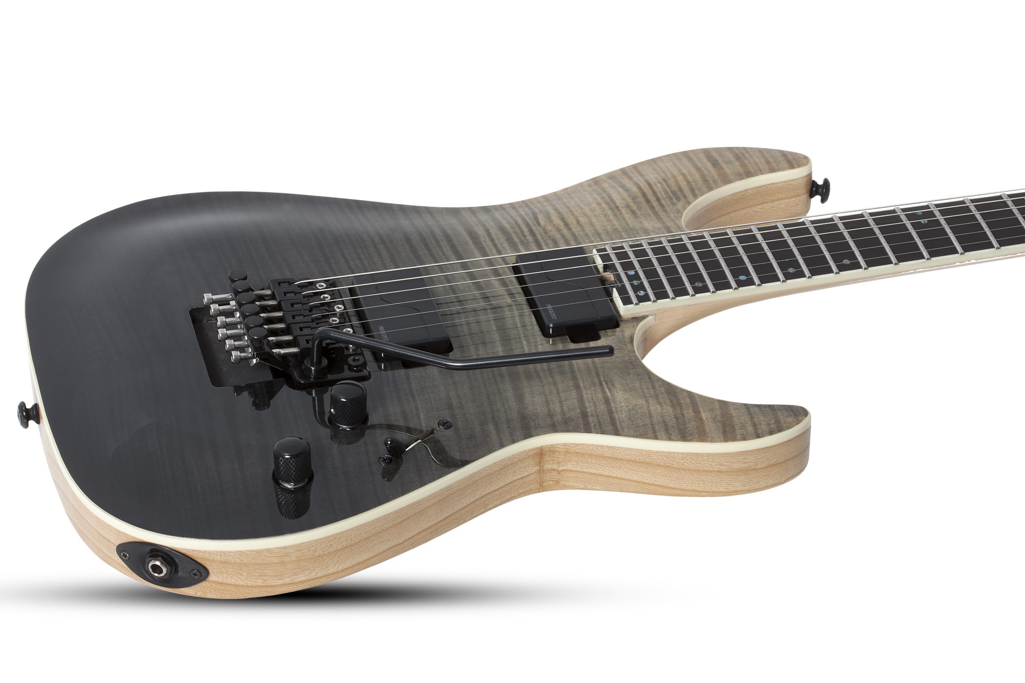 Schecter C-1 Fr Sls Elite 2h Fishman Fluence Modern Eb - Black Fade Burst - Guitare Électrique Forme Str - Variation 1