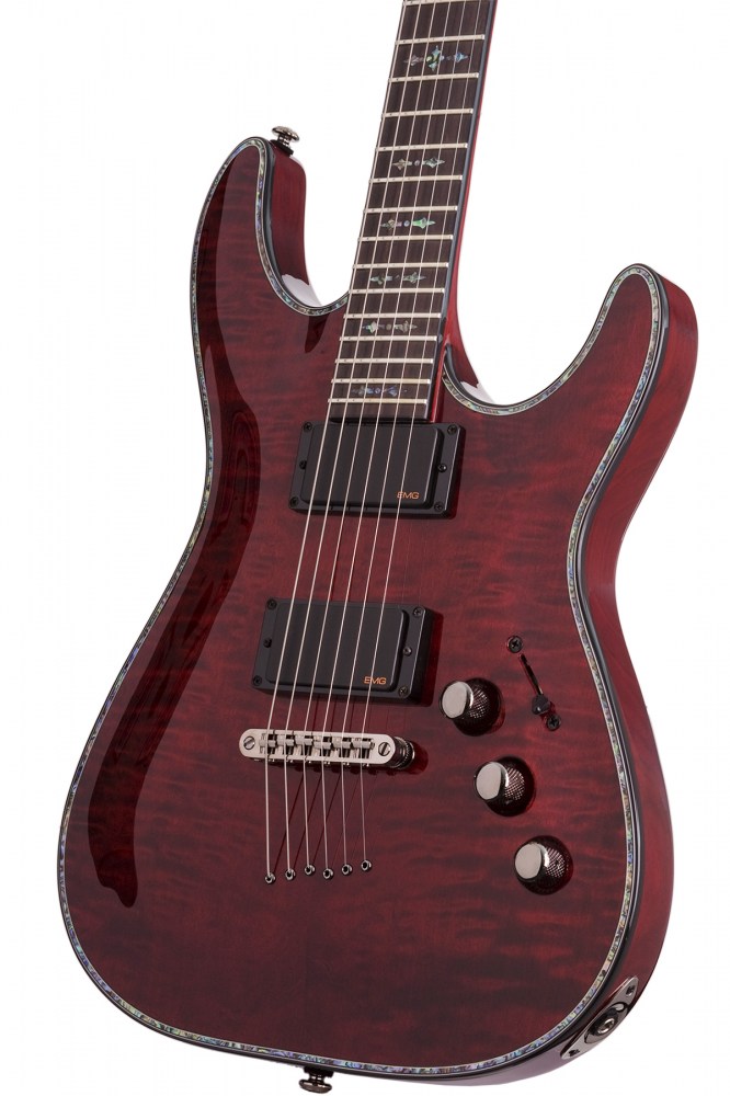 Schecter C-1 Hellraiser 2h Emg Ht Rw - Black Cherry - Guitare Électrique Forme Str - Variation 2