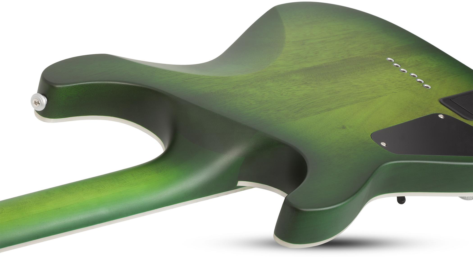 Schecter C-1 Platinum 2h Emg Ht Eb - Satin Green Burst - Guitare Électrique Forme Str - Variation 3