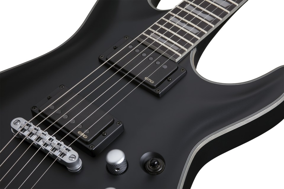 Schecter C-1 Platinum 2h Emg Ht Eb - Satin Black - Guitare Électrique Forme Str - Variation 2