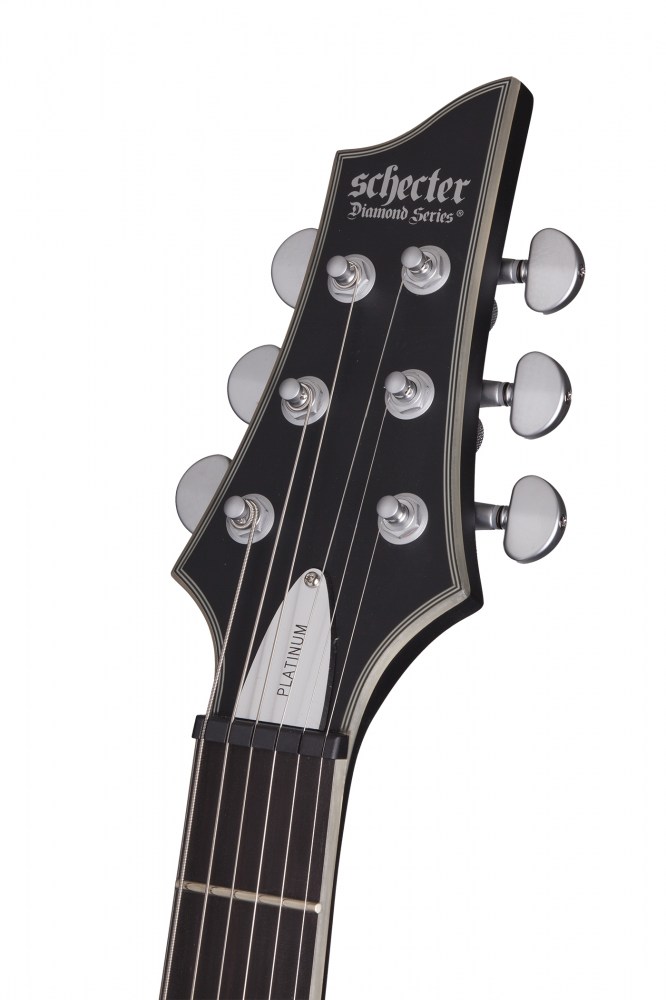 Schecter C-1 Platinum 2h Emg Ht Eb - Satin Black - Guitare Électrique Forme Str - Variation 3