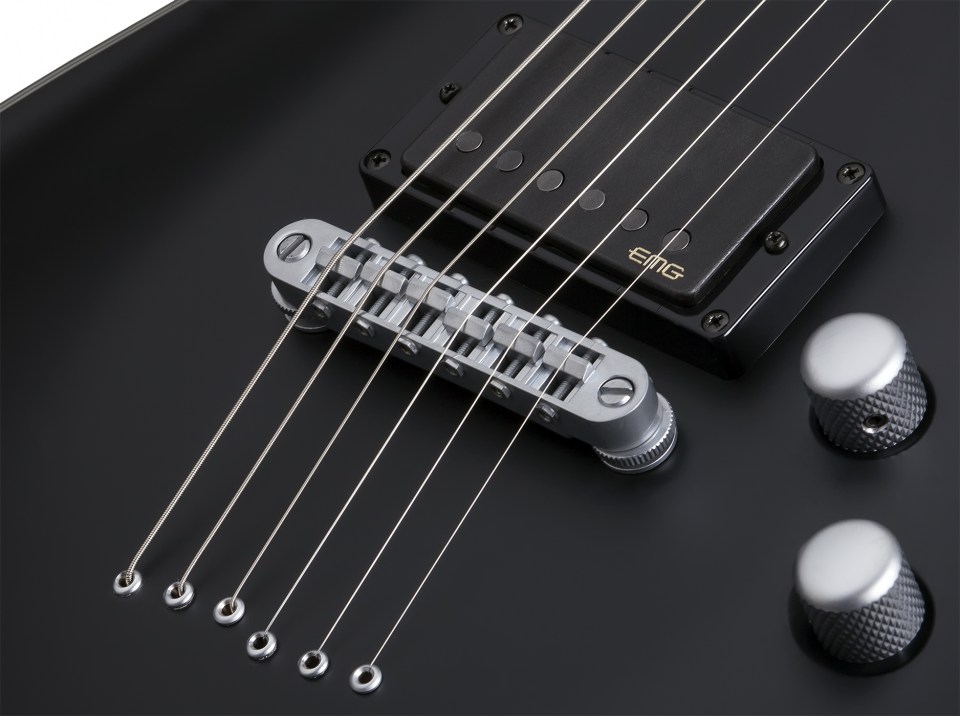 Schecter C-1 Platinum 2h Emg Ht Eb - Satin Black - Guitare Électrique Forme Str - Variation 6