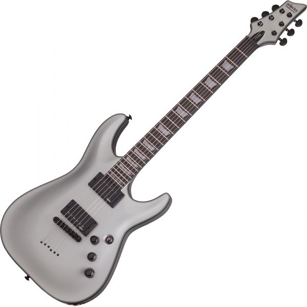 Schecter C-1 Platinum - satin silver E-gitarre in str-form