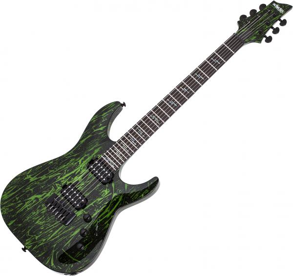 Schecter C-1 Silver Mountain - toxic venom Str shape electric guitar