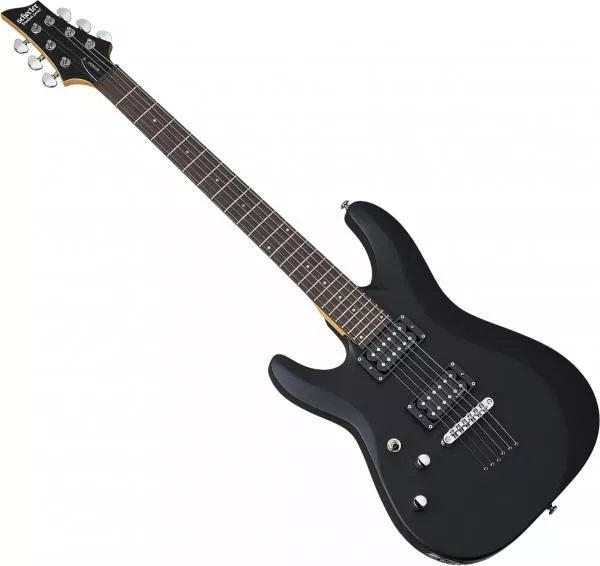 Guitare électrique solid body Schecter C-6 Deluxe LH - Satin black