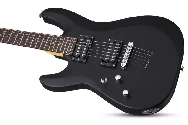 Guitare électrique solid body Schecter C-6 Deluxe LH - satin black