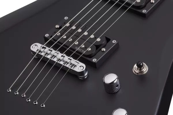 Guitare électrique solid body Schecter C-6 Deluxe LH - satin black