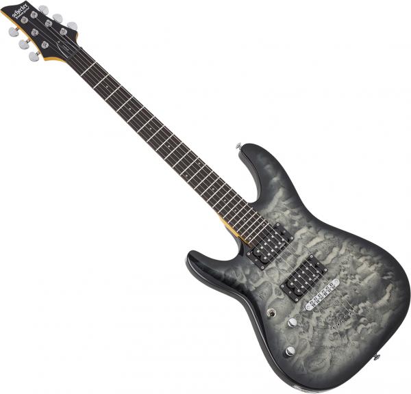 Guitare électrique solid body Schecter C-6 Plus LH - charcoal burst
