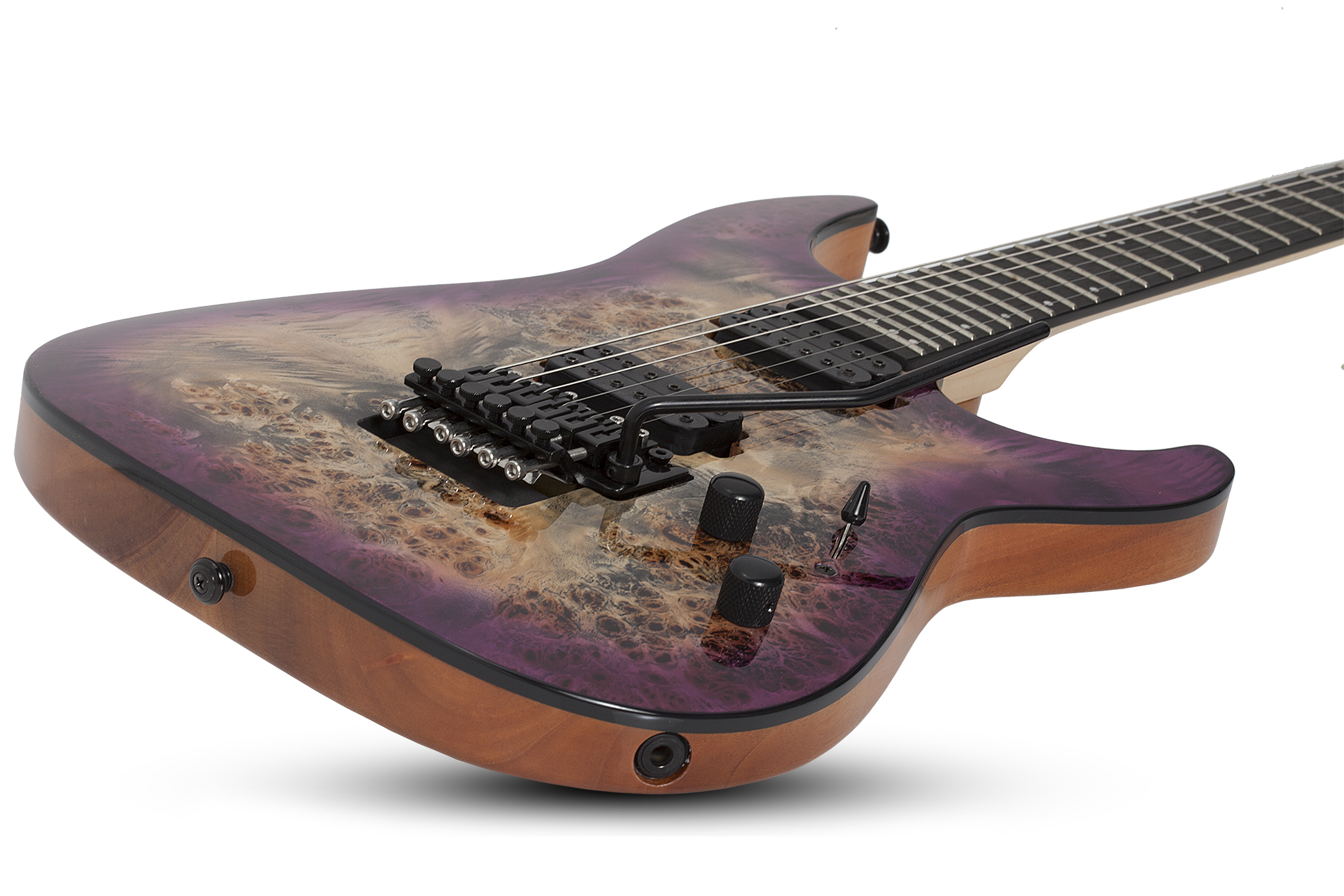 Schecter C-6 Pro Fr 2h Wen - Aurora Burst - Guitare Électrique Double Cut - Variation 1