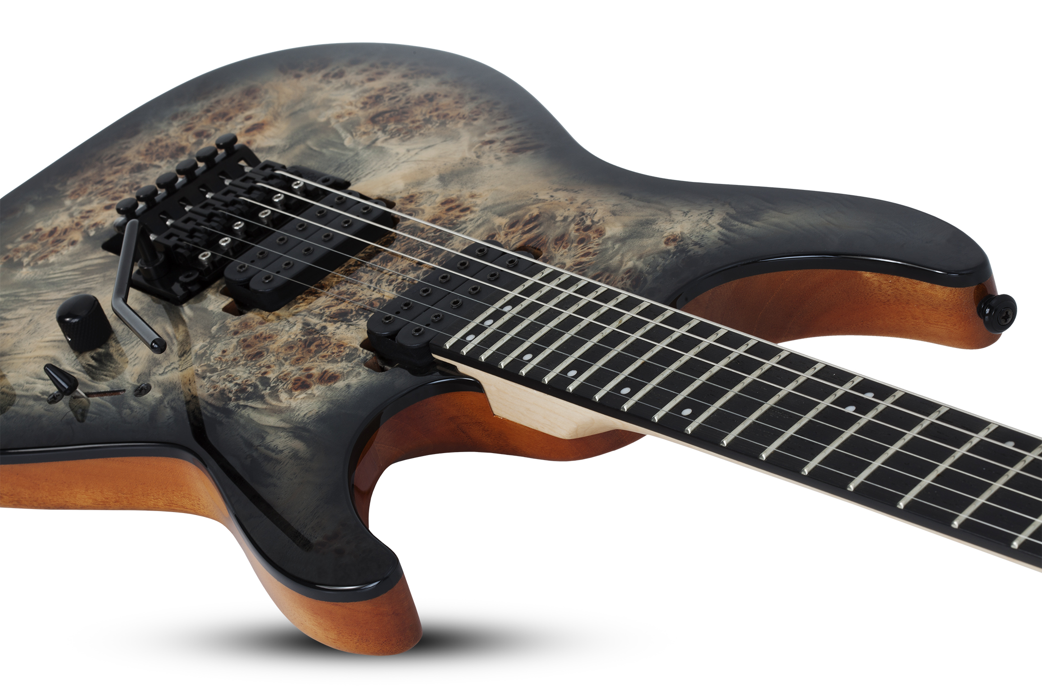 Schecter C-6 Pro Fr 2h Wen - Charcoal Burst - Guitare Électrique Double Cut - Variation 1