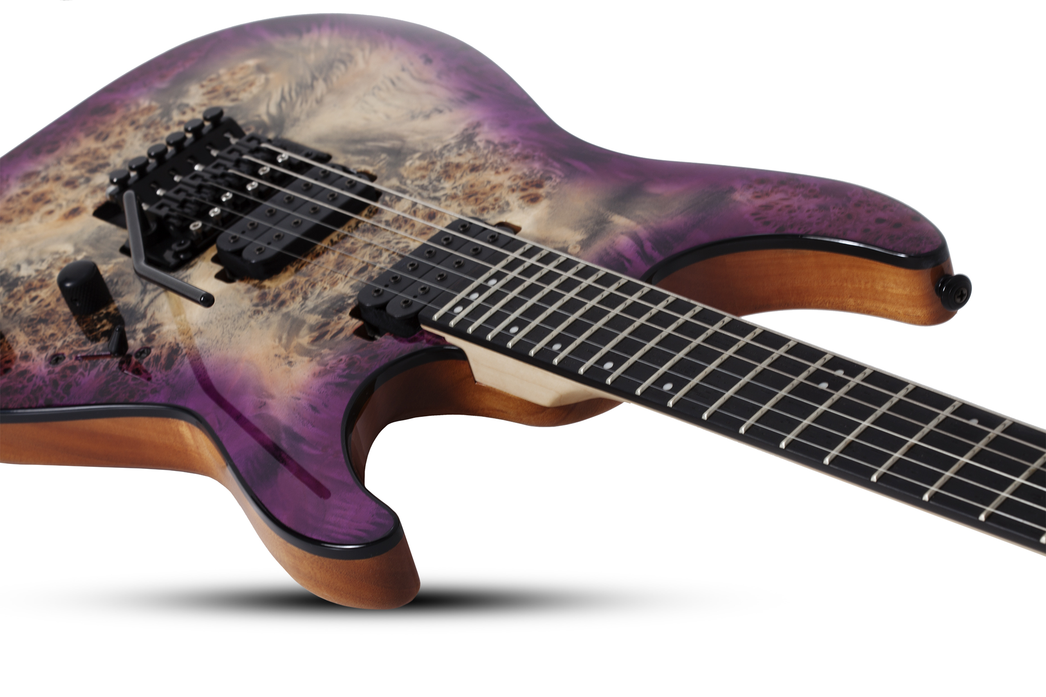 Schecter C-6 Pro Fr 2h Wen - Aurora Burst - Guitare Électrique Double Cut - Variation 2