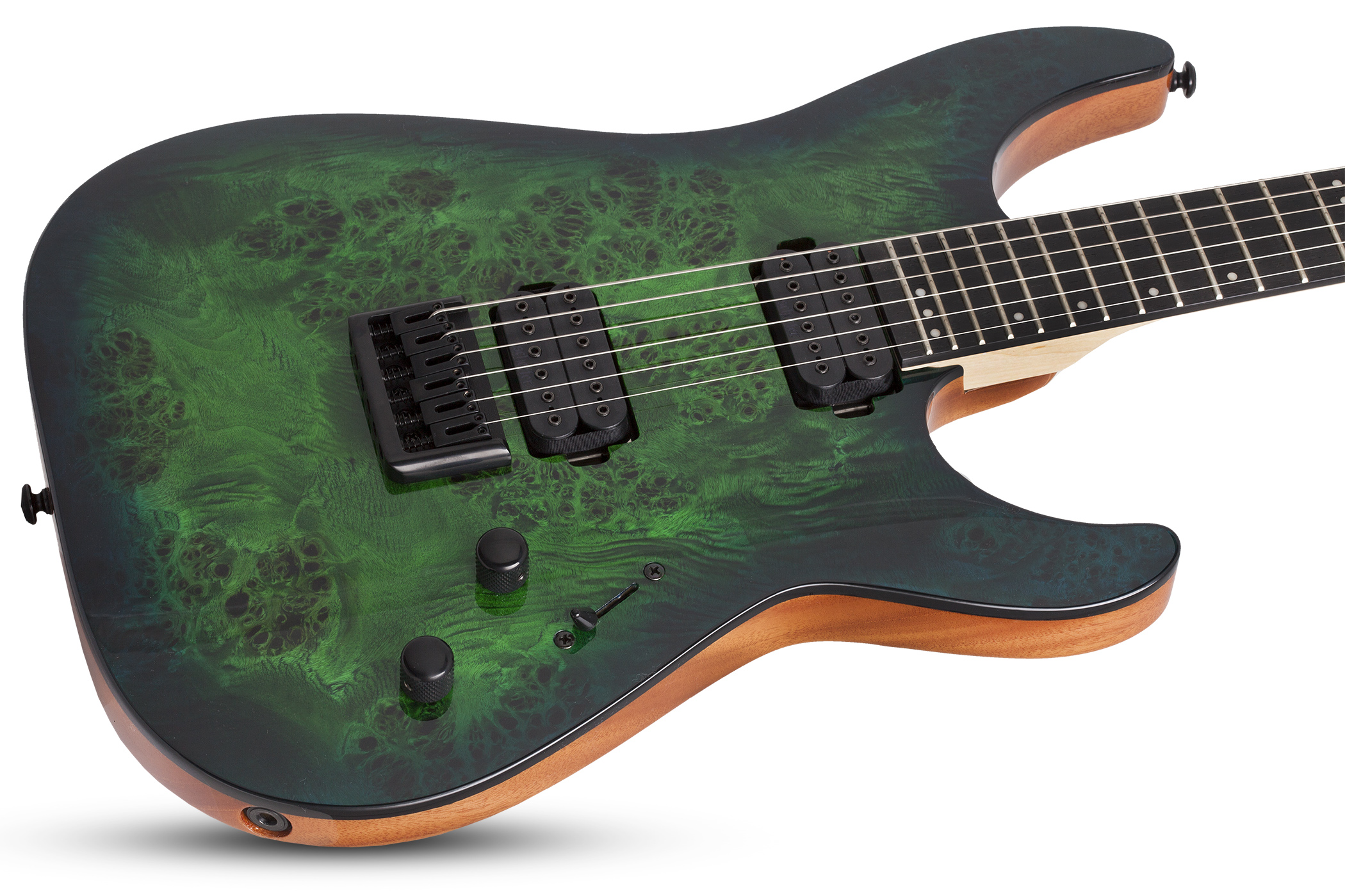 Schecter C-6 Pro 2h Ht Wen - Aqua Burst - Guitare Électrique Double Cut - Variation 1