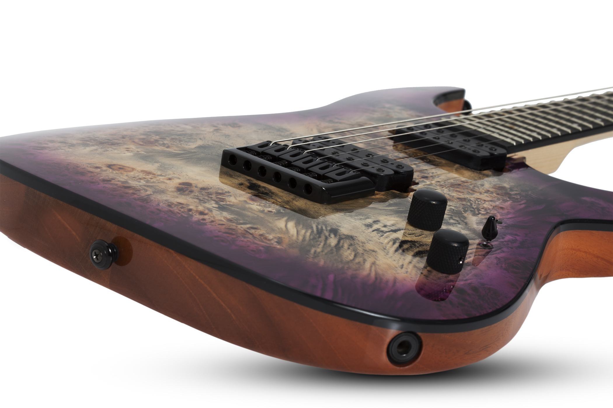 Schecter C-6 Pro 2h Ht Wen - Aurora Burst - Guitare Électrique Double Cut - Variation 2