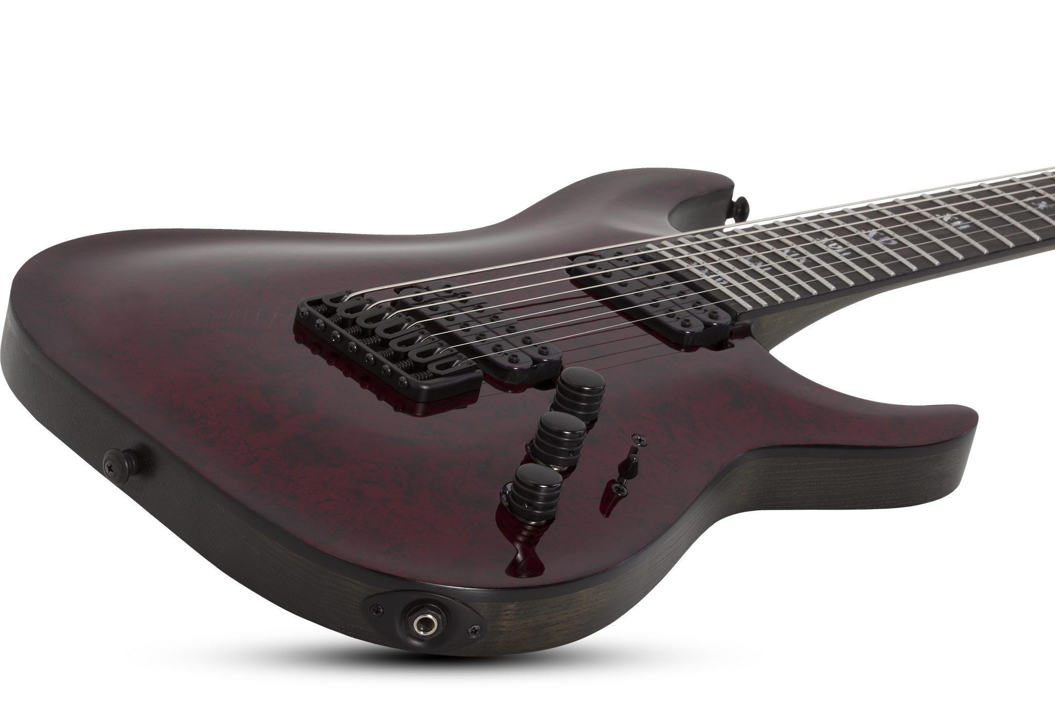 Schecter C-7 Apocalypse 2h Ht Eb - Red Reign - Guitare Électrique 7 Cordes - Variation 1