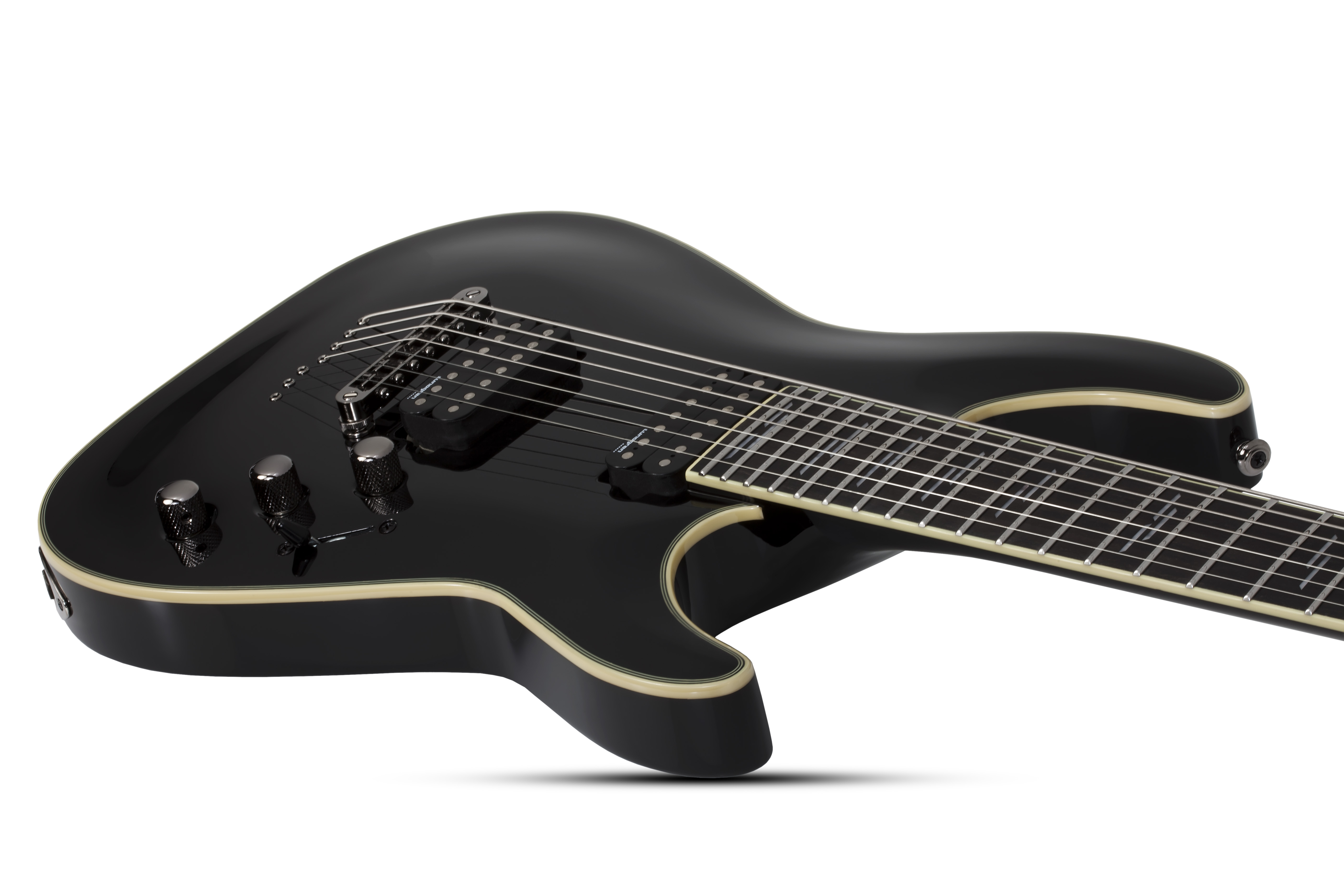 Schecter C-7 Blackjack 7c 2h Lundgren Ht Eb - Black - Guitare Électrique 7 Cordes - Variation 1