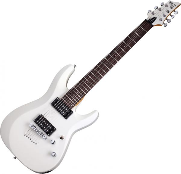 緑林シリーズ Schecter シェクター Guitar Research C-7 Deluxe Seven-String エレキギター Satin  White エレキギター エレクトリックギター （並行輸入）