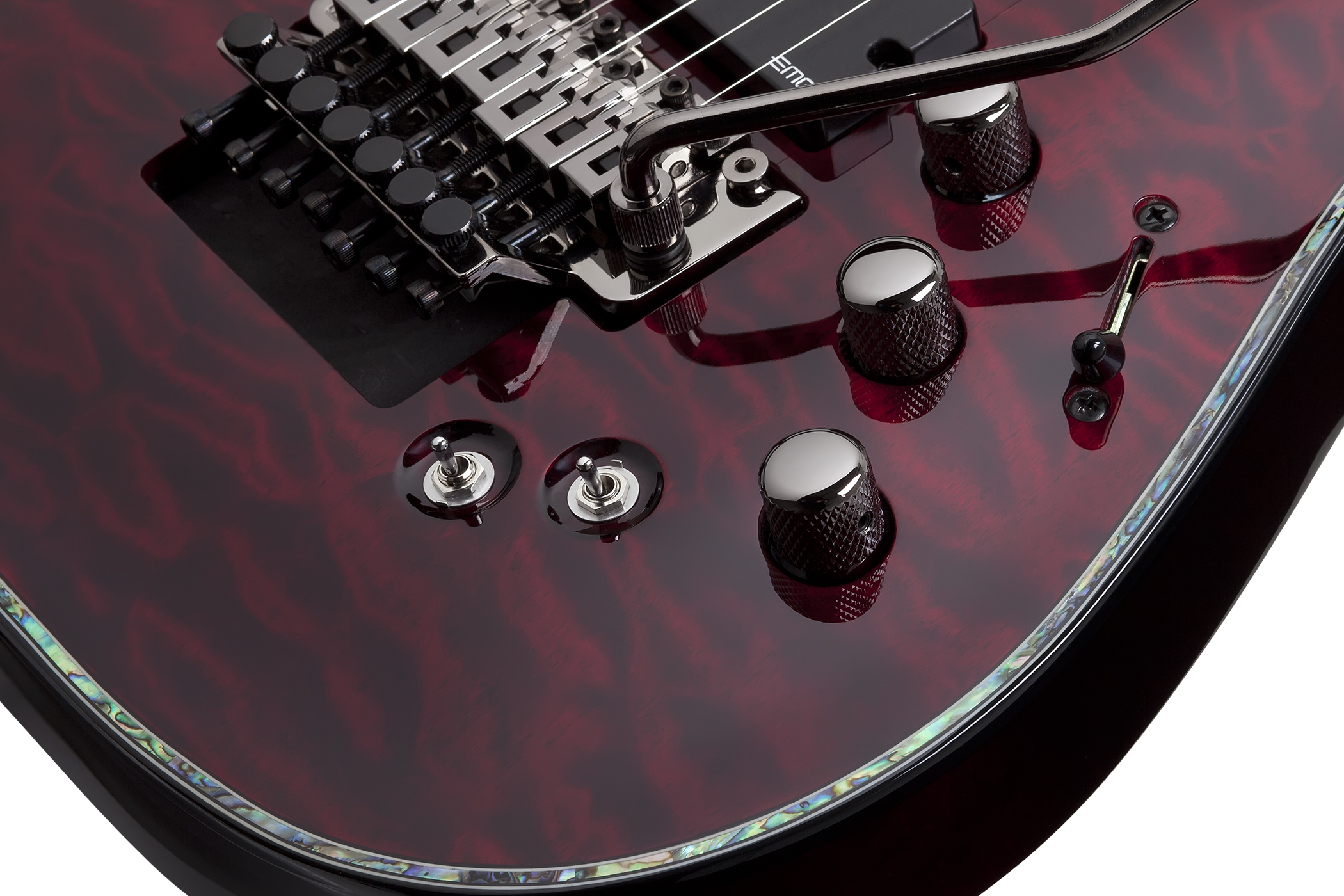 Schecter C-7 Fr S Lh Hellraiser 7c Gaucher 2h Emg Sustainiac Rw - Black Cherry - Guitare Électrique Gaucher - Variation 2