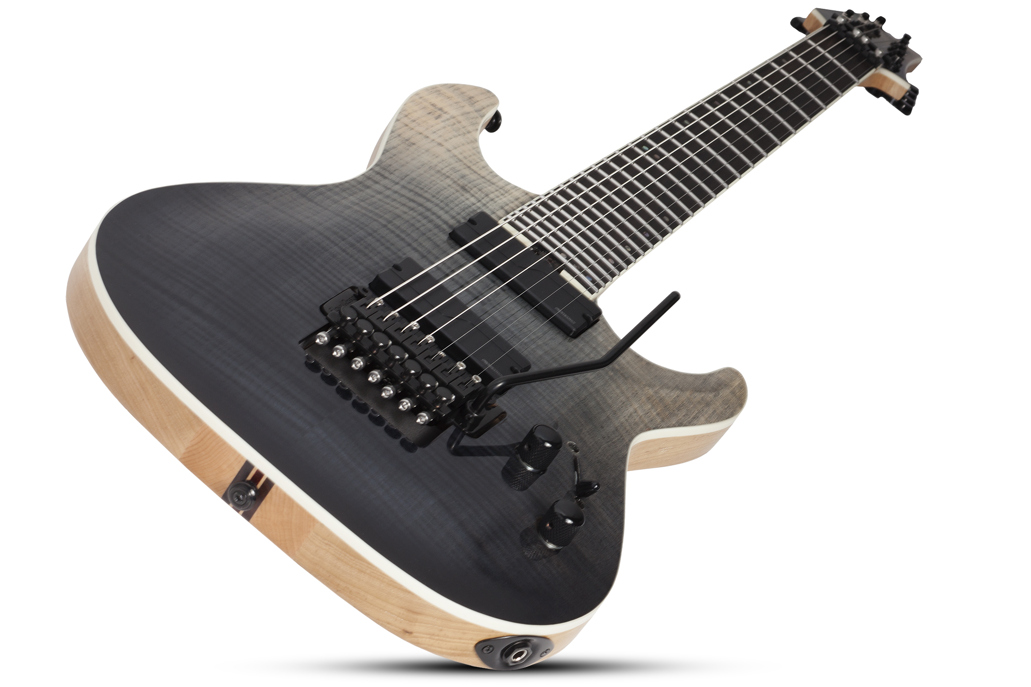 Schecter C-7 Fr Sls Elite 2h Fishman Ht Eb - Black Fade Burst - Guitare Électrique 7 Cordes - Variation 1