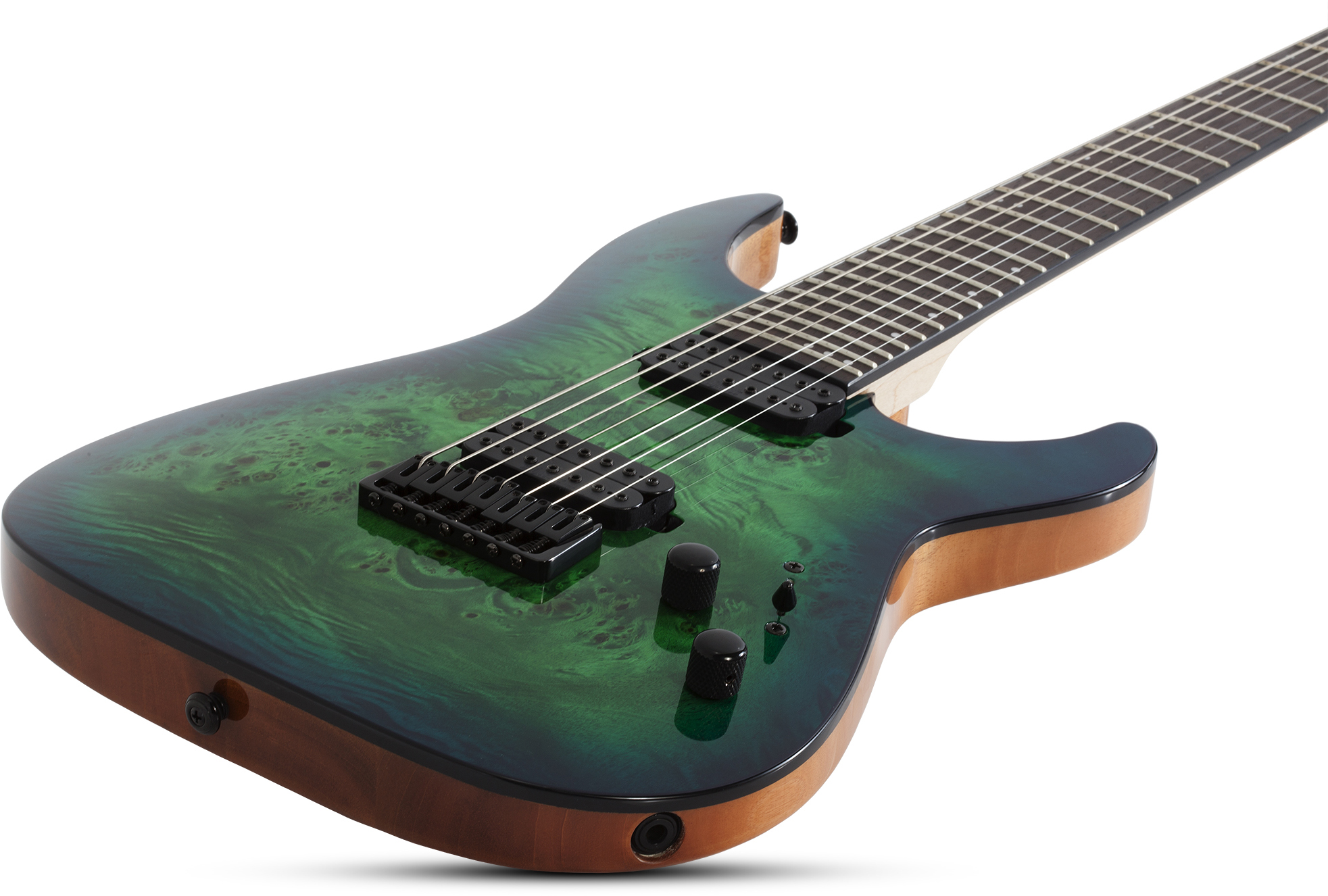 Schecter C-7 Pro 7c 2h Ht Wen - Aqua Burst - Guitare Électrique 7 Cordes - Variation 1