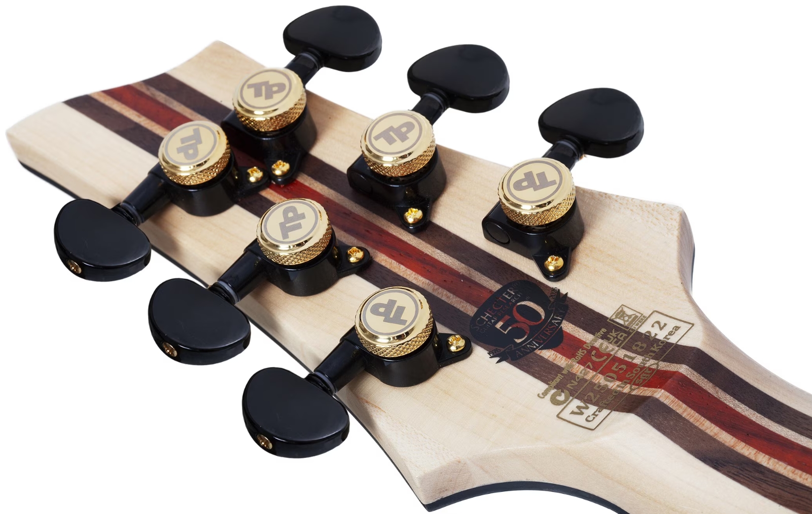 Schecter C1 50th Ann. 2h Ht Eb - 50th Gold Burst - Guitare Électrique MÉtal - Variation 7