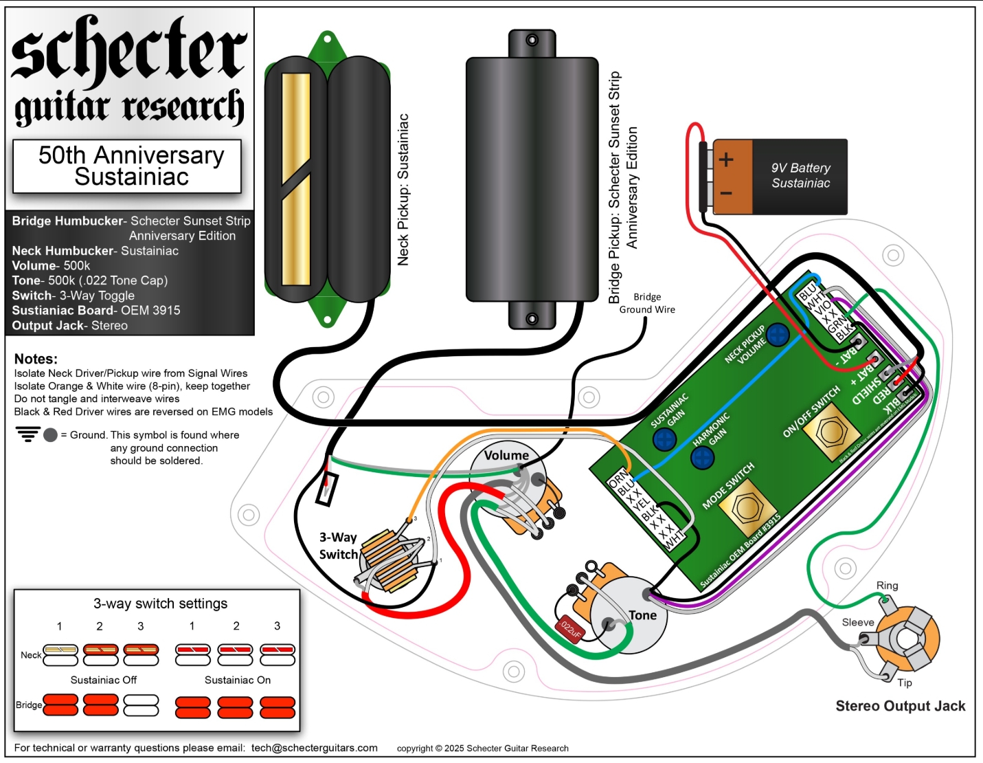 Schecter C1 Fr-s 50th Ann. 2h Sustainiac Fr Eb - 50th Gold Burst - Guitare Électrique MÉtal - Variation 10