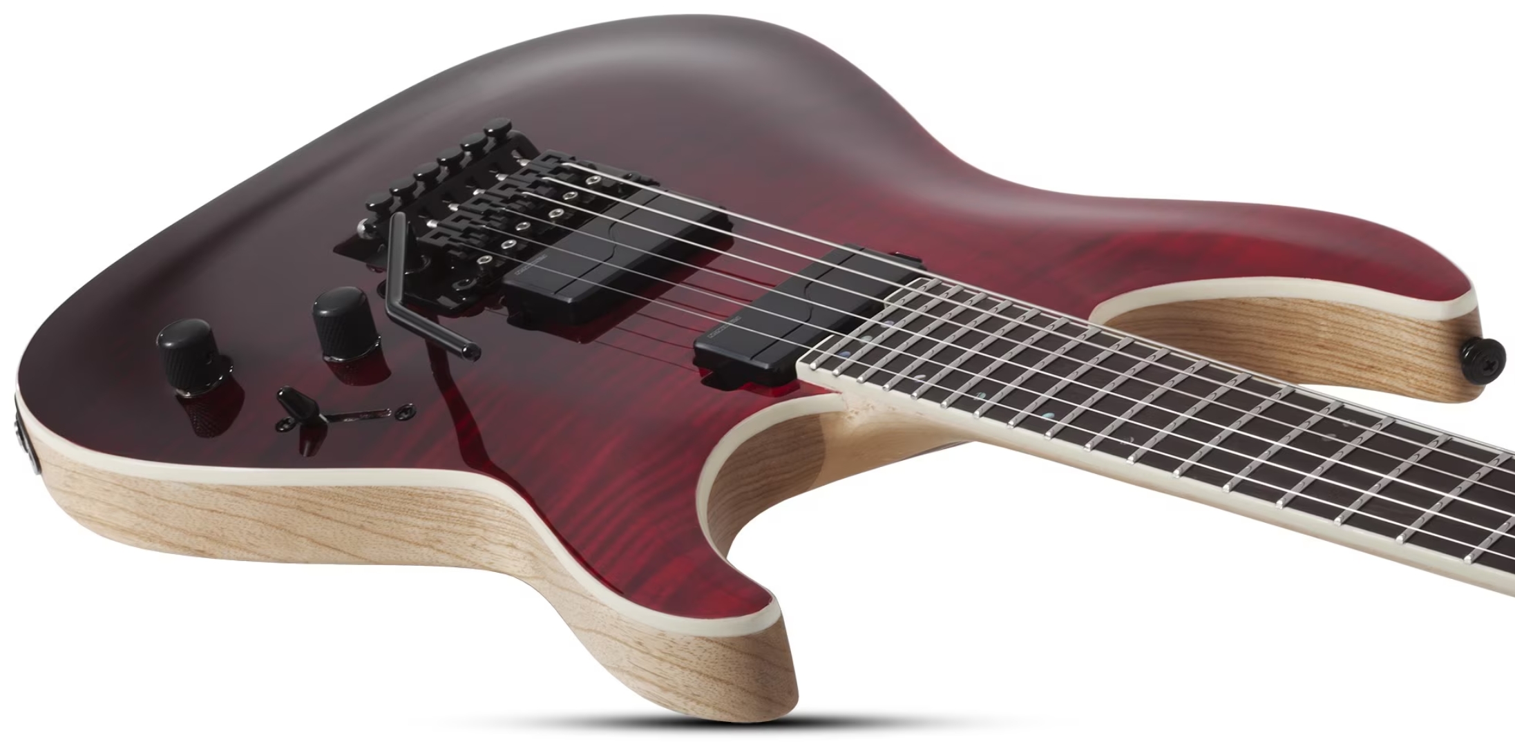 Schecter C1 Fr Sls Elite 2h Fishman Fluence Modern Eb - Blood Burst - Guitare Électrique Forme Str - Variation 2