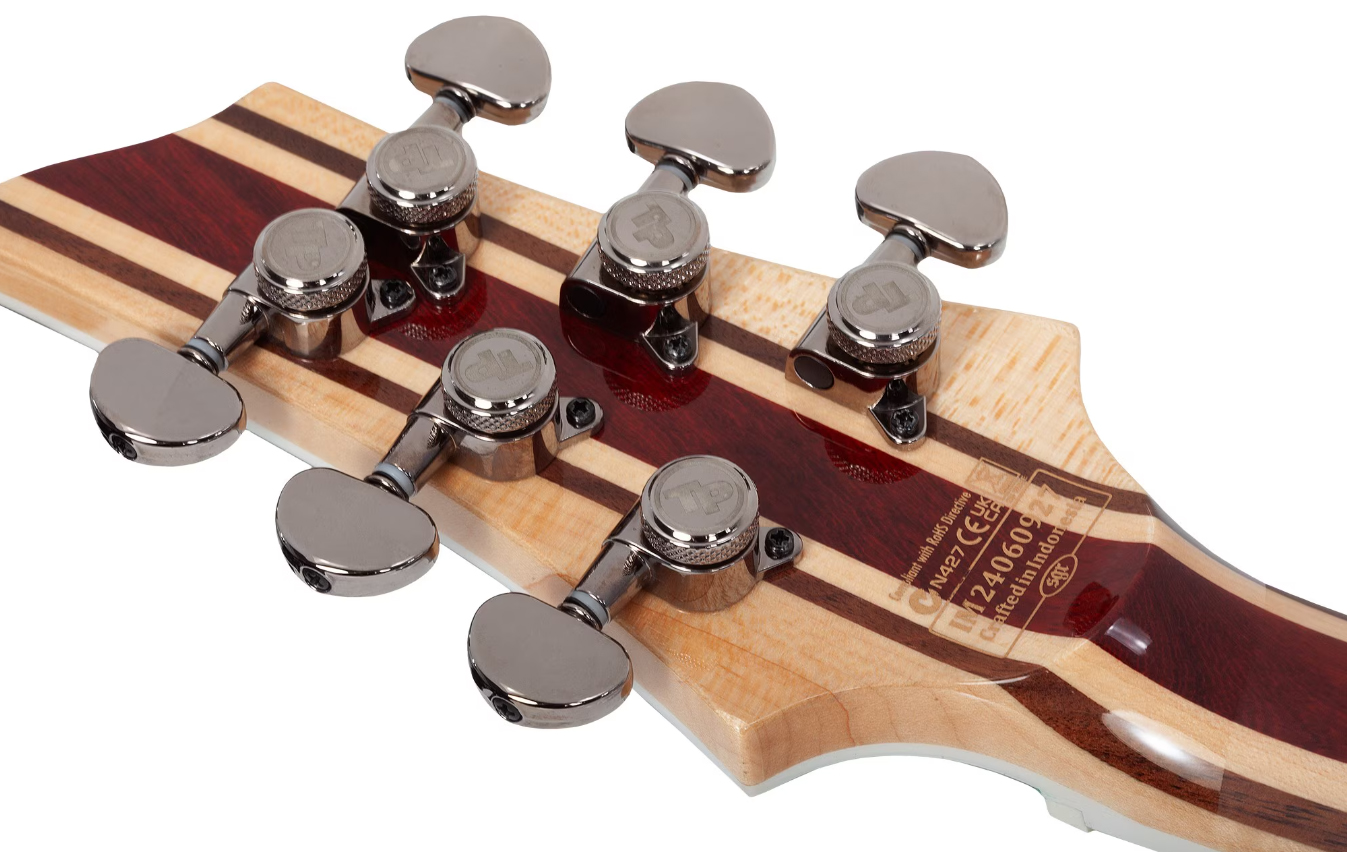 Schecter C1 Sls Hollywood 2h Fishman Fluence Modern Ht Eb - Glacier - Guitare Électrique MÉtal - Variation 6