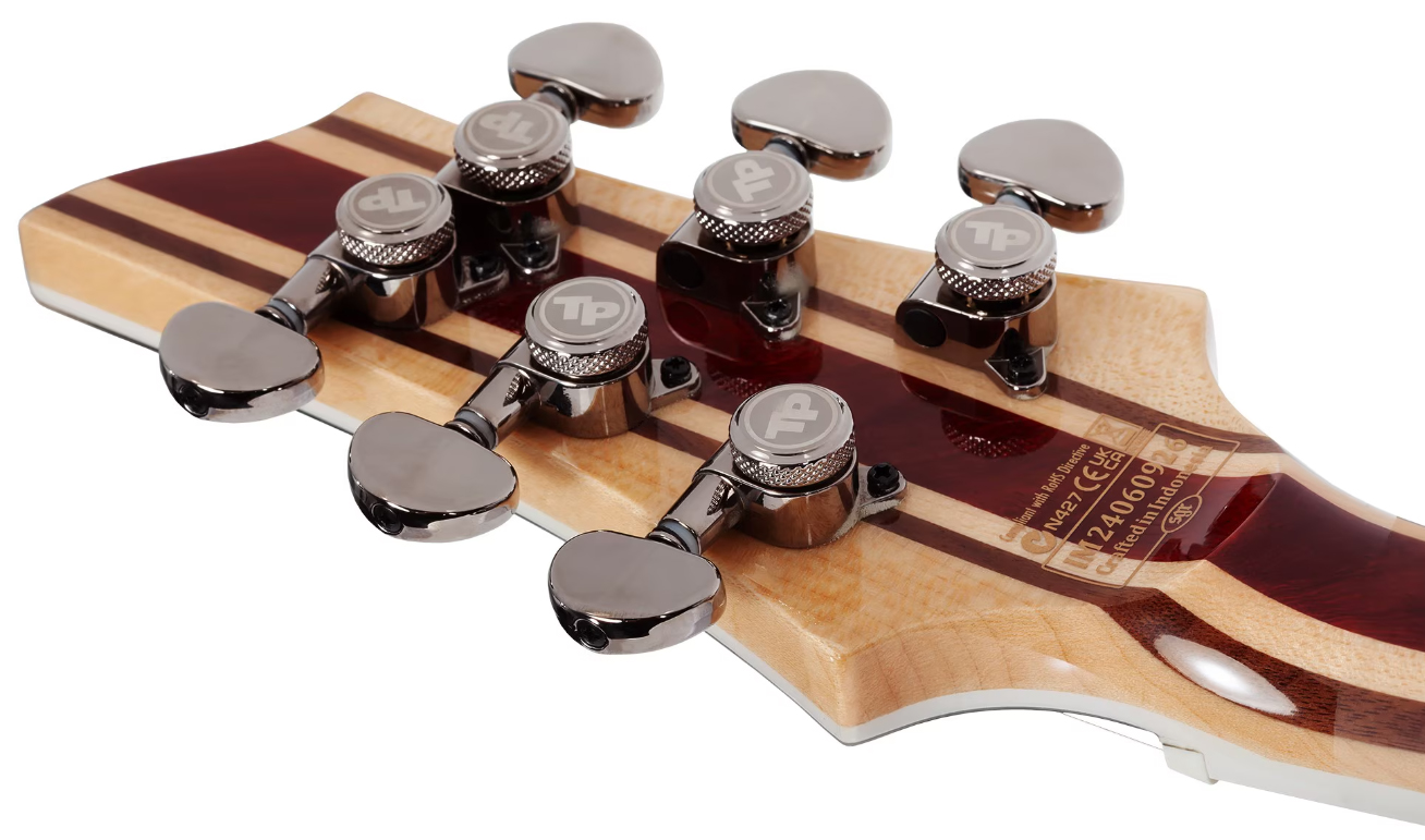 Schecter C1 Sls Hollywood 2h Fishman Fluence Modern Ht Eb - Supernova - Guitare Électrique MÉtal - Variation 7