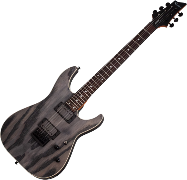 Schecter C-1 Standard - charcoal satin Str shape electric guitar
