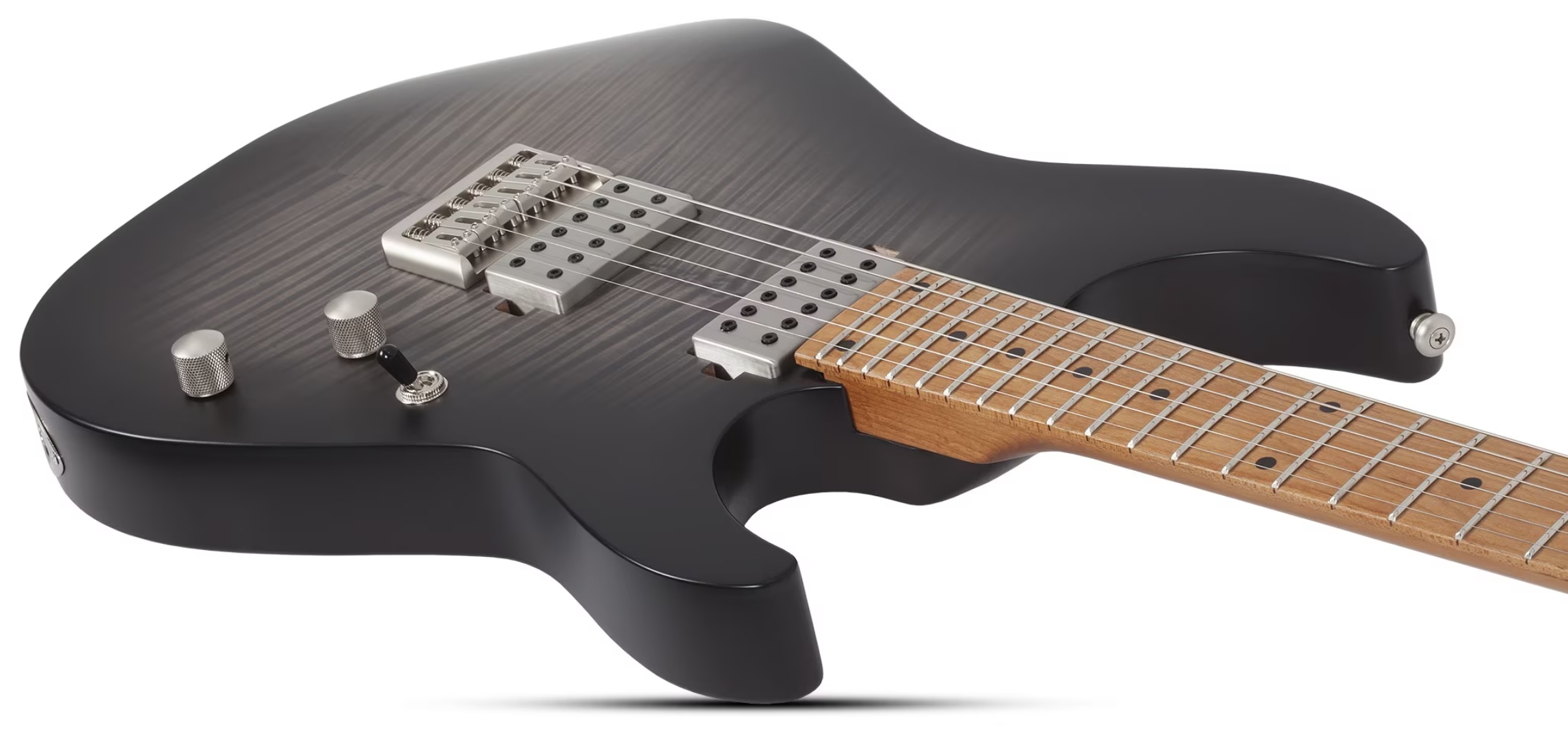 Schecter C1 Standard Plus 2h Ht Mn - Trans Black Burst - Guitare Électrique Forme Str - Variation 2