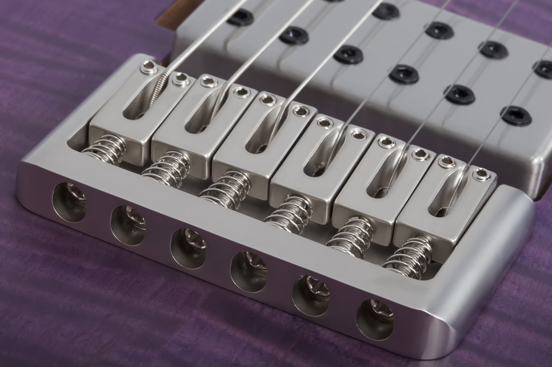 Schecter C1 Standard Plus 2h Ht Mn - Trans Purple Burst - Guitare Électrique Forme Str - Variation 4