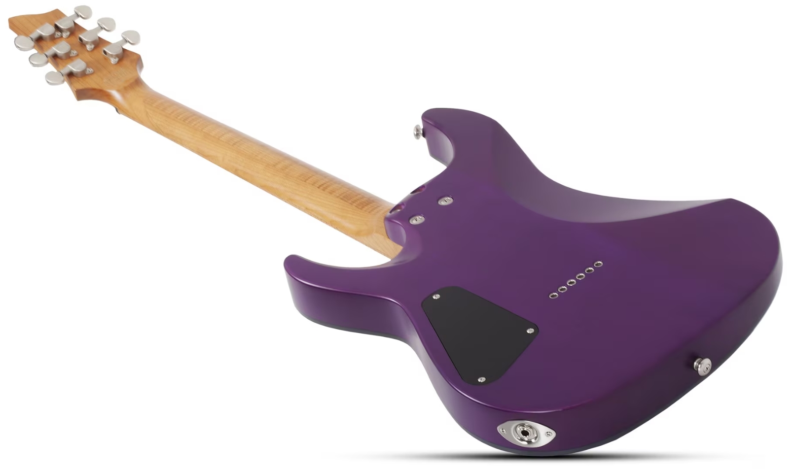 Schecter C1 Standard Plus 2h Ht Mn - Trans Purple Burst - Guitare Électrique Forme Str - Variation 5