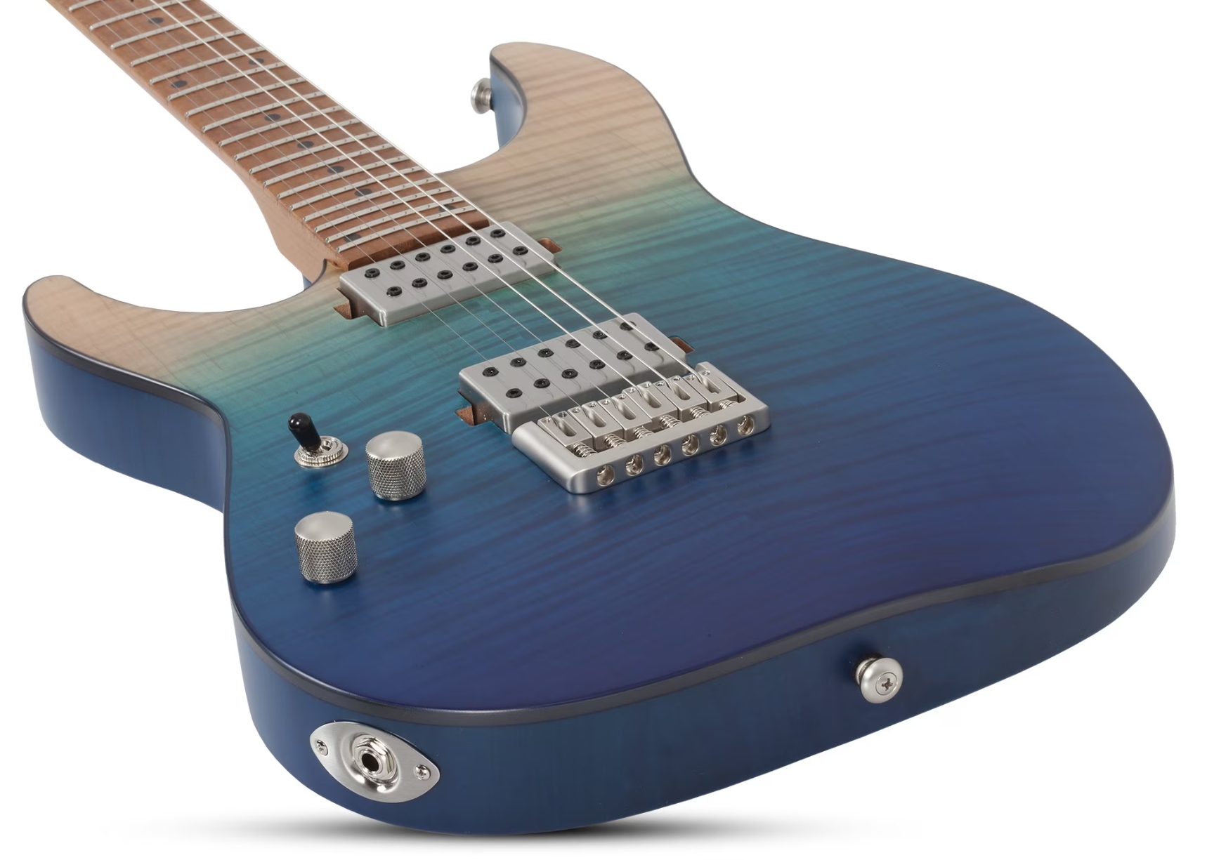 Schecter C1 Standard Plus Lh Gaucher 2h Ht Mn - Blue Fade - Guitare Électrique Forme Str - Variation 1