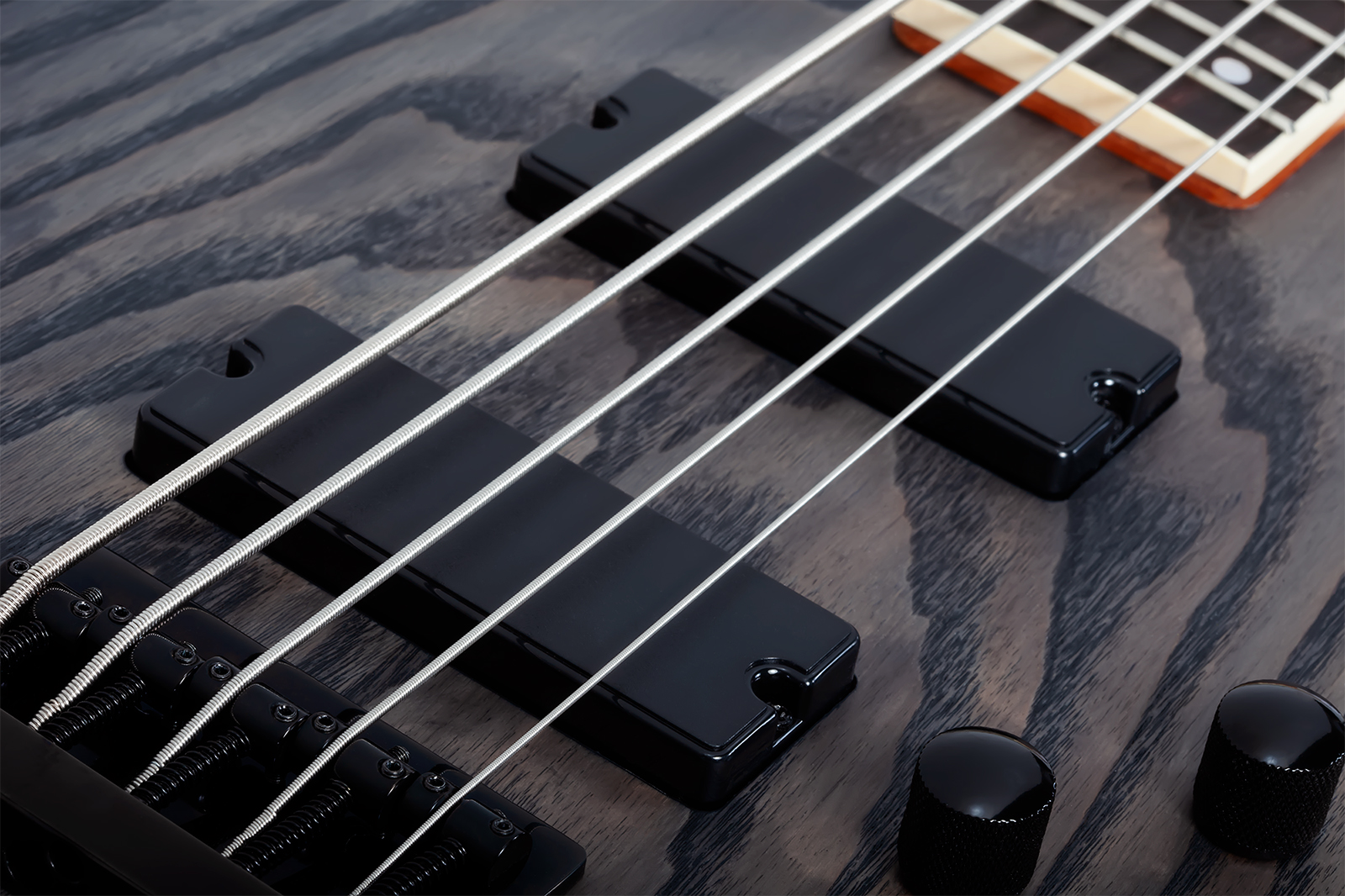 Schecter C5 Standard 5c Rw - Charcoal Satin - Basse Électrique Solid Body - Variation 3