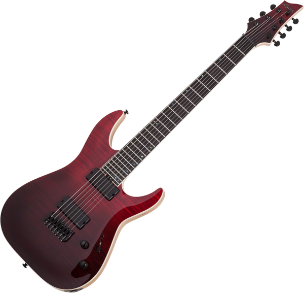 最終値下げ!!Schecter Schecter C-7 SLS Elite 7-String - blood burst Baritone guitar
