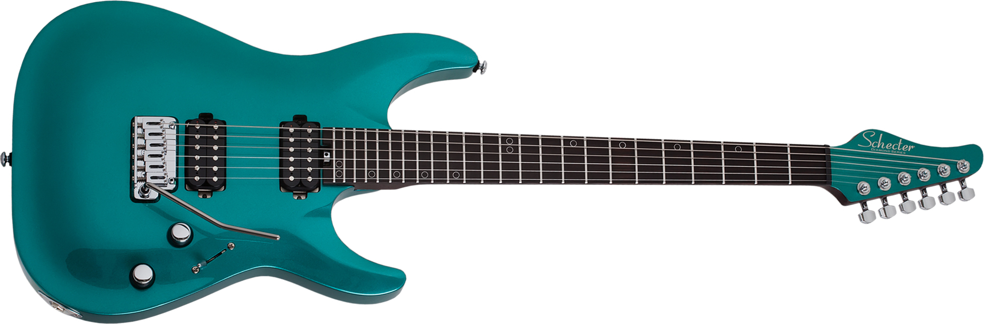 Schecter Aaron Marshall Am-6 Signature 2h Trem Eb - Artic Jade - Guitare Électrique Forme Str - Main picture