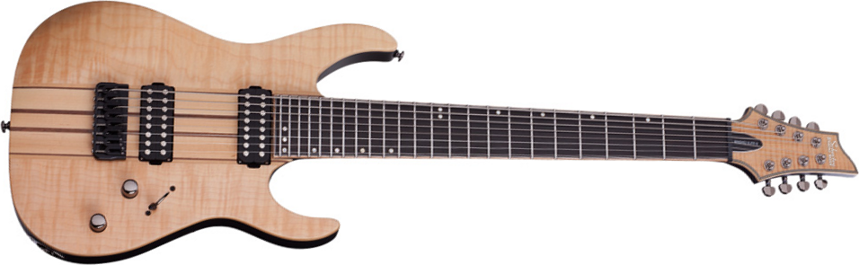 Schecter Banshee Elite-8 Hh Ht - Gloss Natural - Guitare Électrique Baryton - Main picture