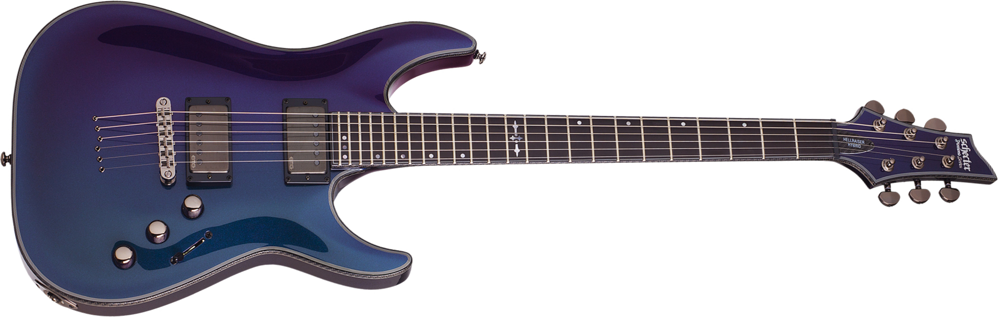 Schecter Hellraiser C-1 Hybrid 2h Emg Ht Eb - Ultra Violet - Guitare Électrique Forme Str - Main picture