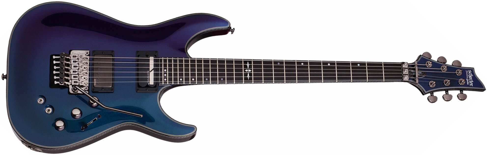 Schecter Hellraiser Hybrid C-1 Frs 2h Emg Sustainiac Eb - Ultra Violet - Guitare Électrique Forme Str - Main picture