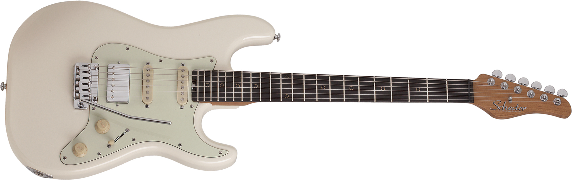 Schecter Nick Johnston Traditional Hss Trem Eb - Atomic Snow - Guitare Électrique Forme Str - Main picture