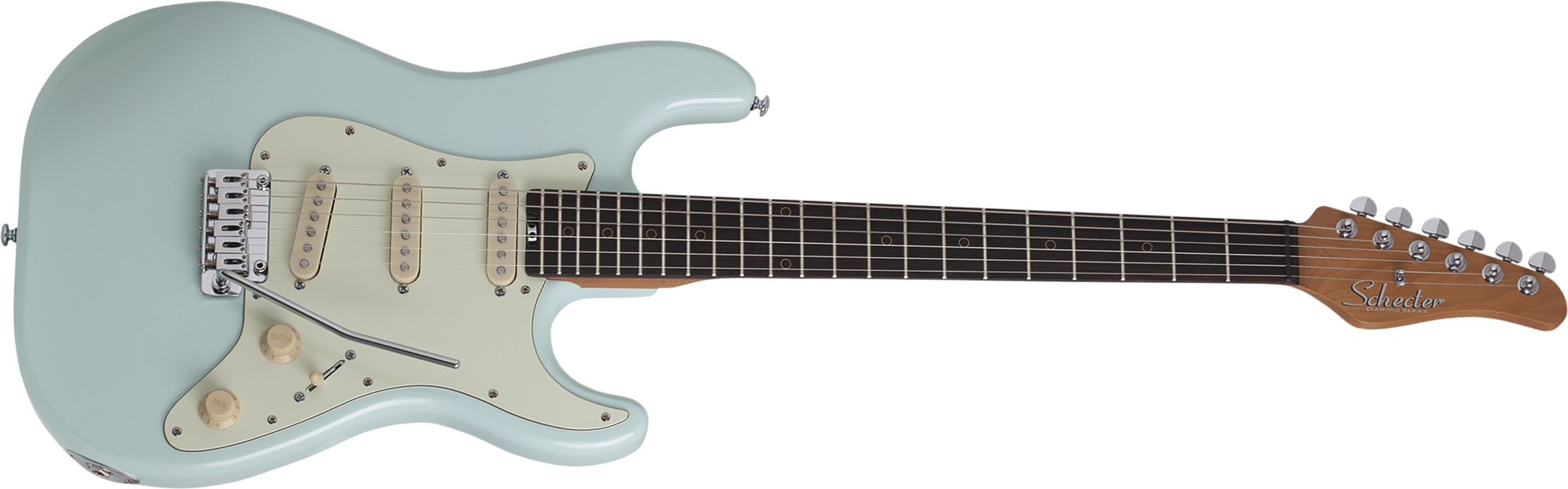 Schecter Nick Johnston Traditional Signature 3s Trem Eb - Atomic Frost - Guitare Électrique Forme Str - Main picture