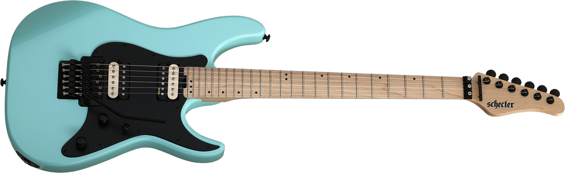 Schecter Sun Valley Super Shredder Fr 2h Emg Mn - Sea Foam Green - Guitare Électrique Forme Str - Main picture