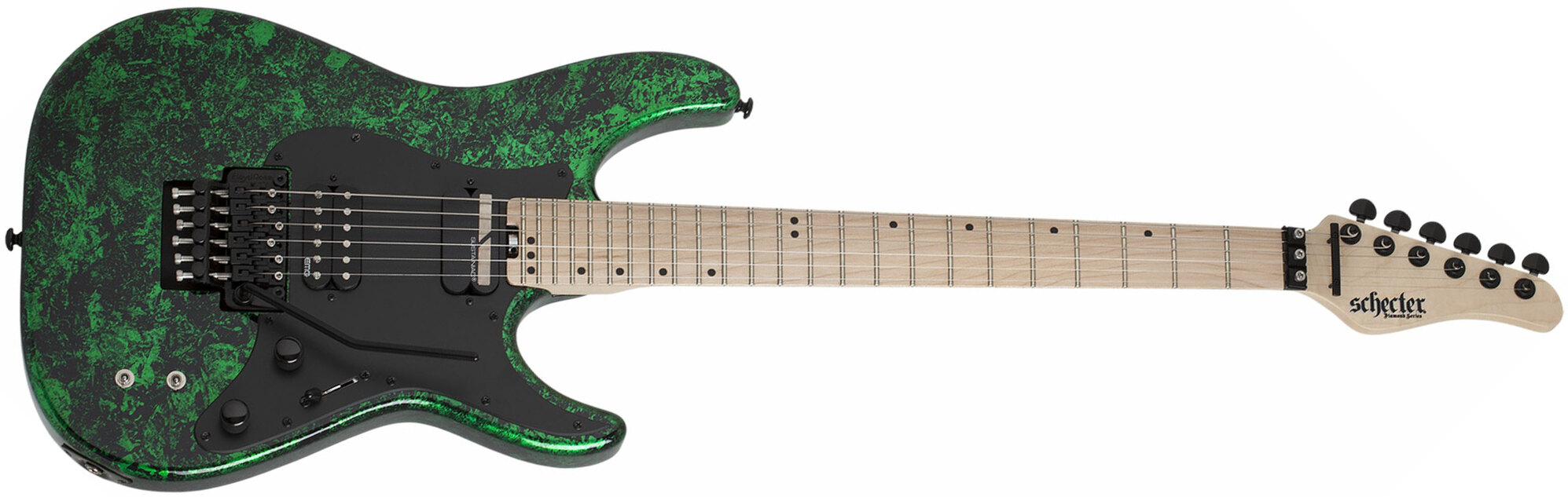 Schecter Sun Valley Super Shredder Fr S 2h Emg Sustainiac Mn - Green Reign - Guitare Électrique MÉtal - Main picture