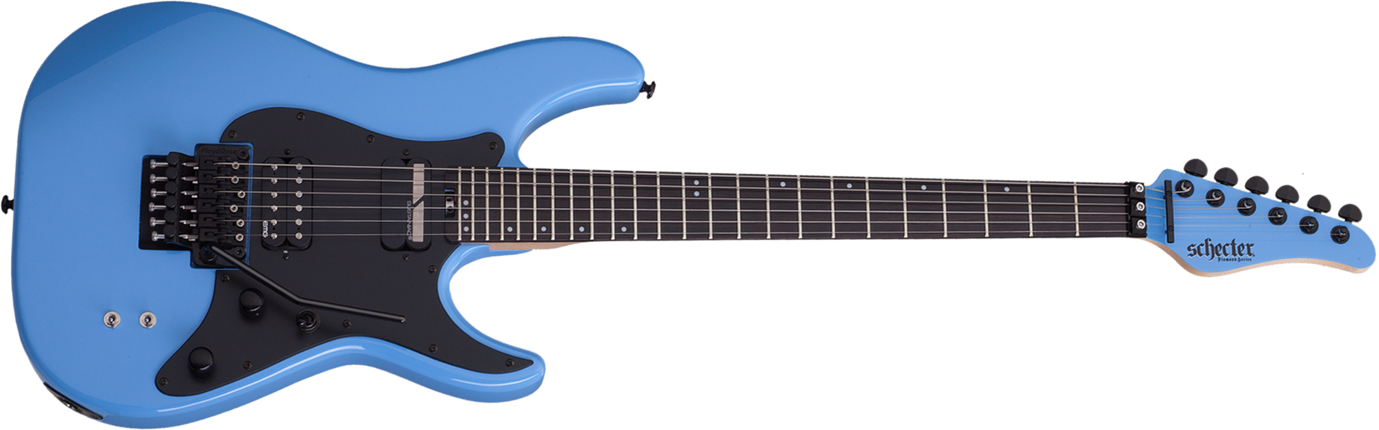 Schecter Sun Valley Super Shredder Fr S 2h Sustainiac Eb - Riviera Blue - Guitare Électrique MÉtal - Main picture